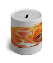 Load image into Gallery viewer, Black Woman in Orange Headwrap - Ceramic Money Box - FAST UK DELIVERY
