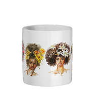 Load image into Gallery viewer, Four African Flower Girls Ceramic Mug - FAST UK DELIVERY
