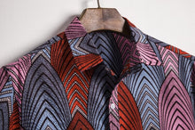 Load image into Gallery viewer, Men&#39;s Short Sleeve Dashiki Print Shirt - Design J
