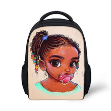 Load image into Gallery viewer, Children&#39;s Black Girl Magic Backpack - Design O
