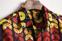 Load image into Gallery viewer, Men&#39;s Short Sleeve Dashiki Print Shirt - Design L
