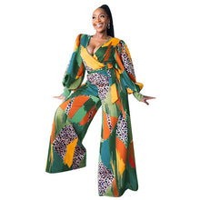 Load image into Gallery viewer, Bold Tropical Print Jumpsuit - Available in 2 Colours - Also in Plus Size
