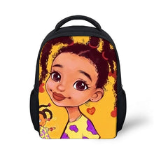 Load image into Gallery viewer, Children&#39;s Black Girl Magic Backpack - Design K
