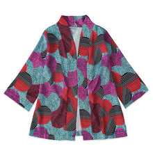 Load image into Gallery viewer, Child and Adults African Print Short Kimono
