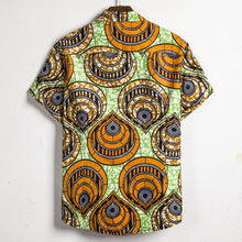 Load image into Gallery viewer, Men&#39;s Short Sleeve Dashiki Print Shirt - Design D
