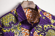 Load image into Gallery viewer, Men&#39;s Short Sleeve Dashiki Print Shirt - Design H

