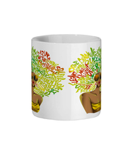 Load image into Gallery viewer, Inspiring Colourful Afro Ceramic Mug - FAST UK DELIVERY
