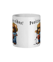 Load image into Gallery viewer, Positive Vibes Rasta Bear Ceramic Mug - FAST UK DELIVERY
