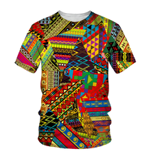Load image into Gallery viewer, Kids African Print Unisex T-shirt F - Age 3 -14 Years
