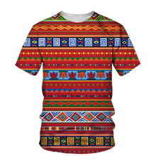 Load image into Gallery viewer, Kids African Print Unisex T-shirt C - Age 3 -14 Years
