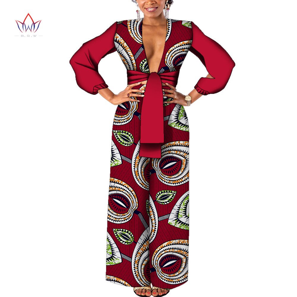 African Print Cotton Jumpsuit - Various Colours Available in UK Sizes 8 - 22