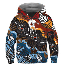 Load image into Gallery viewer, Kids African Print Hoodie - Design C - For Ages 3 - 14
