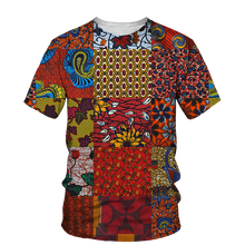 Load image into Gallery viewer, Kids African Print Unisex T-shirt E - Age 3 -14 Years
