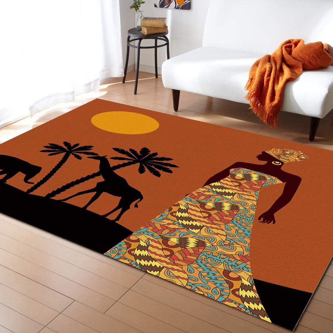 Woman of Africa Rug T - Various Sizes Available