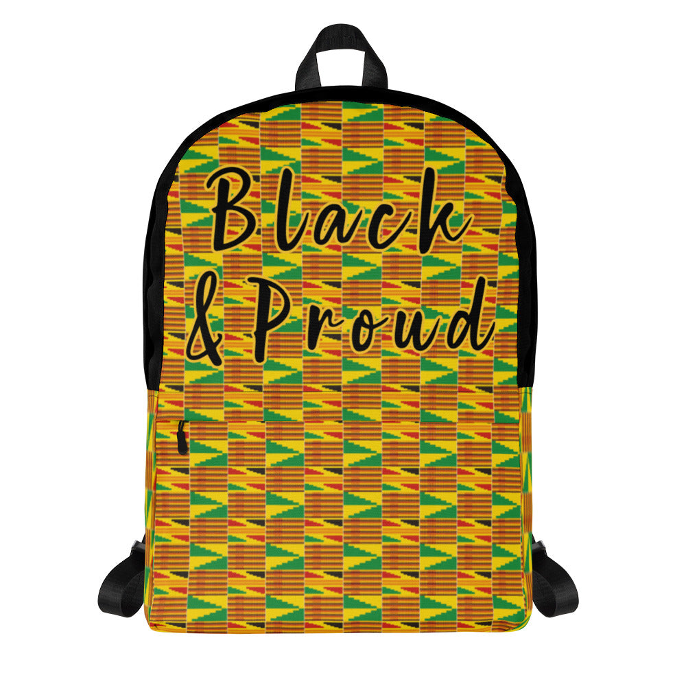 EXCLUSIVE Dashiki Print Black and Proud Backpack