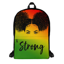 Load image into Gallery viewer, EXCLUSIVE Strong - Afro Puffs Backpack
