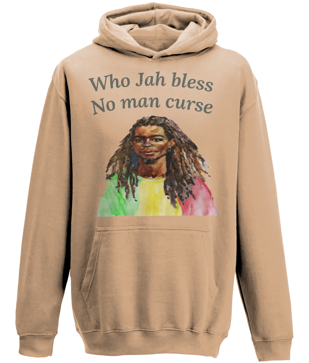 Who Jah Bless No Man Curse Rasta Hoodie - Various Colours Available - FAST UK DELIVERY