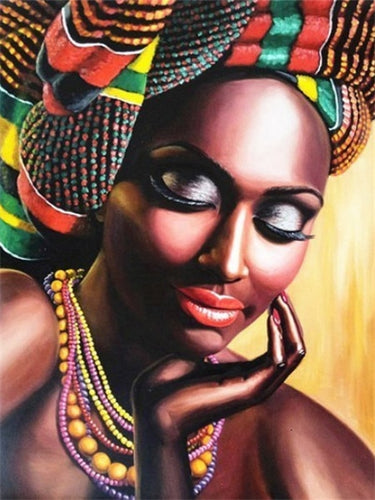 5D DIY Diamond Painting - African Woman from melaninworldplus.com