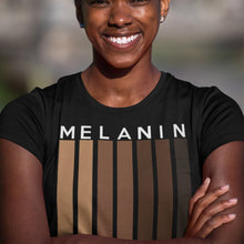Load image into Gallery viewer, Shades of Melanin Shades T-shirt from melaninworldplus.com
