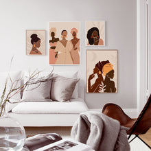 Load image into Gallery viewer, Sophisticated Nubian Women Canvas Prints - Available in Various Designs and Sizes
