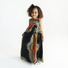 Load image into Gallery viewer, Kids Dashiki Dress and Headband - Available in Red or Black
