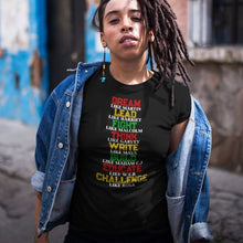Load image into Gallery viewer, Black History Quote T-shirt from melaninworldplus.com
