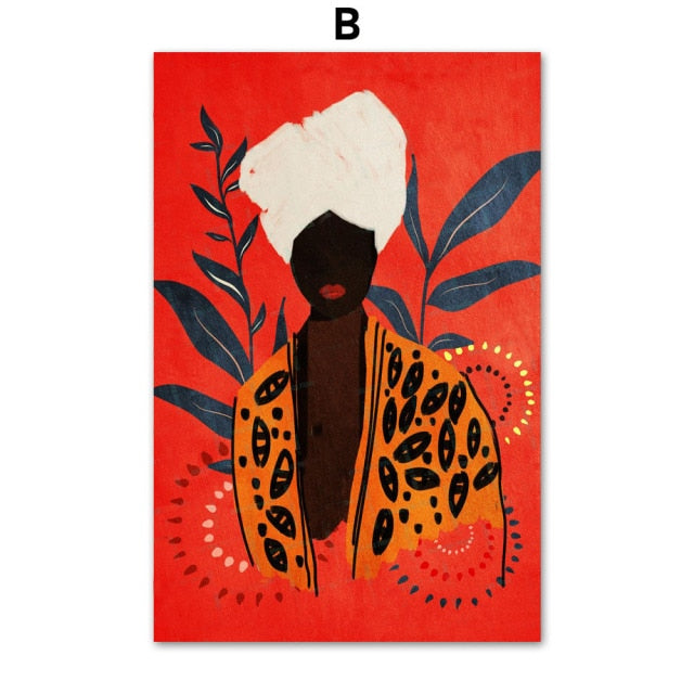 Nubian Queen Canvas Prints - 7 Designs Available