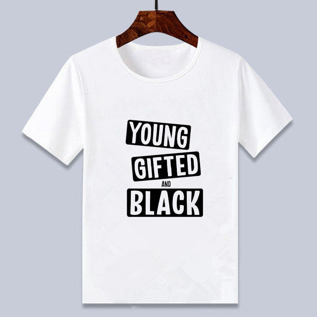 Unisex Kids T-shirt - Young Gifted and Black Design