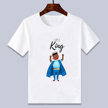 Load image into Gallery viewer, Young Black Boy T-shirt - I Am A King Design
