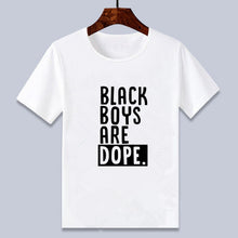 Load image into Gallery viewer, Young Black Boy T-shirt - Black Boys Are Dope Design A

