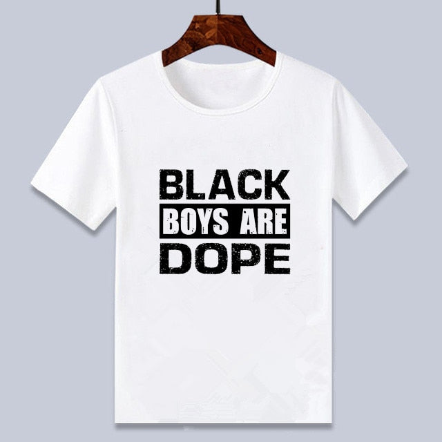 Young Black Boy T-shirt - Black Boys Are Dope Design C