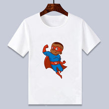 Load image into Gallery viewer, Young Black Boy T-shirt - Super Hero Design
