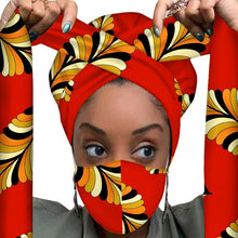 Load image into Gallery viewer, Headwrap and Matching Facemask
