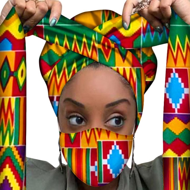 Headwrap and Matching Facemask