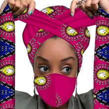 Load image into Gallery viewer, Headwrap and Matching Facemask
