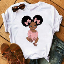 Load image into Gallery viewer, Cute Melanin Princess T-shirts - Over 20 Designs Available
