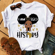 Load image into Gallery viewer, Cute Melanin Princess T-shirts - Over 20 Designs Available

