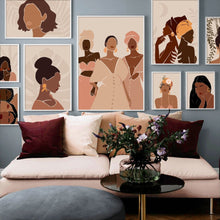 Load image into Gallery viewer, Sophisticated Nubian Women Canvas Prints - Available in Various Designs and Sizes
