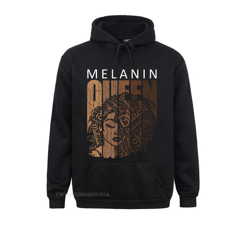 Melanin queen hoodie sale