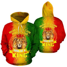 Load image into Gallery viewer, Men&#39;s Heart of a Lion - Soul of a King Hoodie
