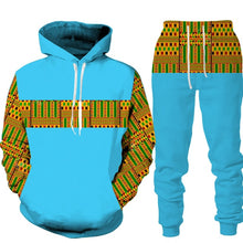 Load image into Gallery viewer, Unisex Dashiki Print Tracksuit - Available in Various Colours
