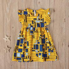 Load image into Gallery viewer, Girl&#39;s Yellow Geometric Detail Outfit - Dress Also Available

