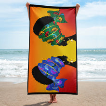 Load image into Gallery viewer, EXCLUSIVE Two African Queens Towel B - FAST UK DELIVERY
