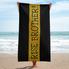 Load image into Gallery viewer, EXCLUSIVE - Rise Brother! - Kente Print Towel - FAST UK DELIVERY
