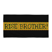 Load image into Gallery viewer, EXCLUSIVE - Rise Brother! - Kente Print Towel - FAST UK DELIVERY
