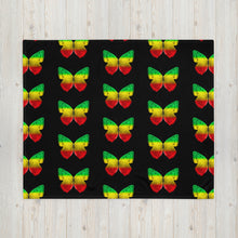 Load image into Gallery viewer, EXCLUSIVE - Butterfly Throw Blanket - Black - FAST UK DELIVERY
